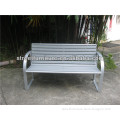WPC outdoor bench furniture with steel park bench brackets